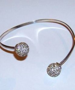 Pandantiv din metal cu cristale Swarovski multifatetate