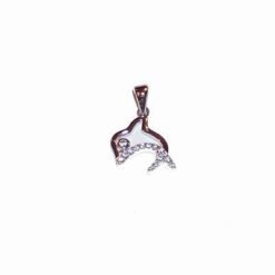 Merkaba din cristal de jasp roscat - ARGINTAT