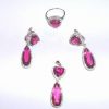 Set din argint cu cristale de spinel