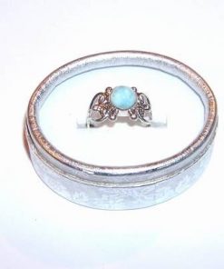 Inel din argint cu cristal de larimar