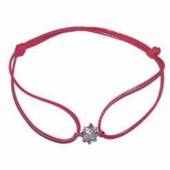Merkaba din cristal de jasp roscat - ARGINTAT