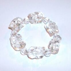 Merkaba din cristal de jasp roscat - ARGINTAT