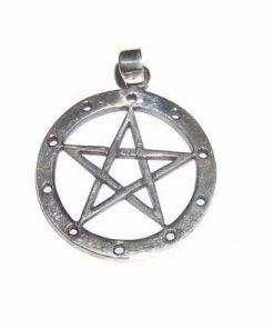 Pentagrama in cerc din argint 925