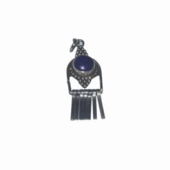 Pandantiv din lapis lazuli in montura din argint