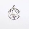Lotus din argint 925 cu cristal de piatra luni