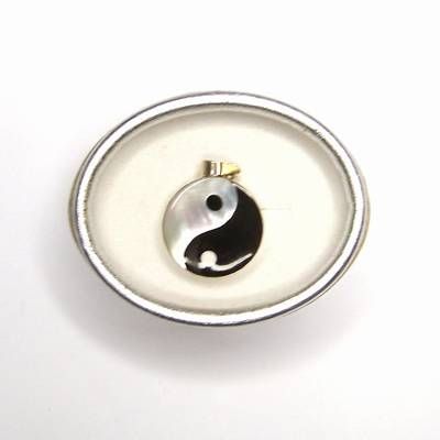 Pandantiv din argint 925 cu Yin Yang din sidef