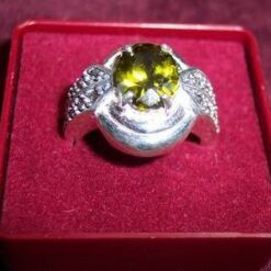 Inel din argint cu marcasit si cristale Swarovski