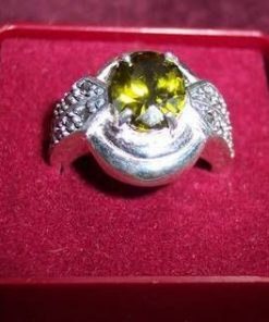 Inel din argint cu cristal de stanca si marcasit