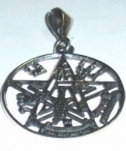 Amuleta din argint cu pentagrama lui Agrippa - unicat!
