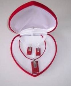 Set din argint cu coral