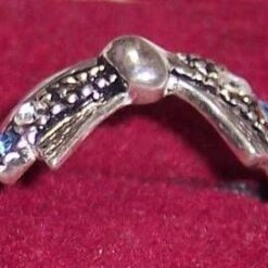 Inel din argint cu marcasit si cristale Swarovski