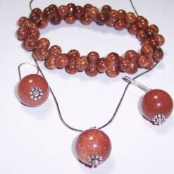 Set din piatra soarelui si argint