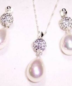 Set de bijuterii din argint si perle - model unicat!