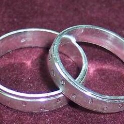 Pereche de verighete din argint Pereche de verighete din argint