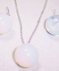 Set de bijuterii din argint si cristal de opal - unicat!