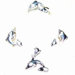 Set de bijuterii din argint cu delfinii succesului