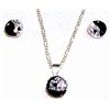 Set de bijuterii cu Yin-Yang si Swarovski - model unicat!