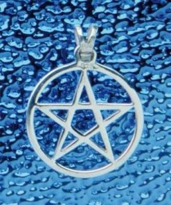 Cercei din metal nobil cu pentagrama magica -