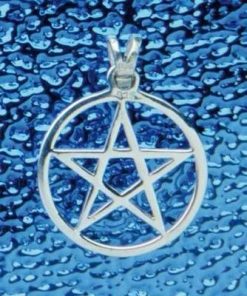 Cercei din metal nobil cu pentagrama magica -