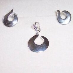 Set de bijuterii din onix, cu argint
