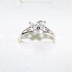 Inel din argint cu cristal de stanca - Fluturele Eliberarii