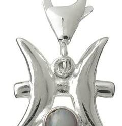 Brosa din metal nobil cu cristal de stanca