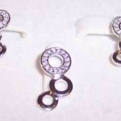 Set din argint,model cifra 8.