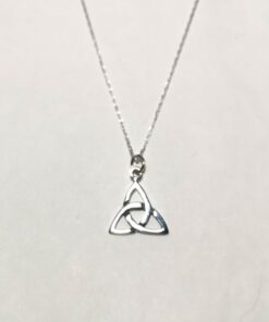 Simbol celtic din argint pe lant din argint