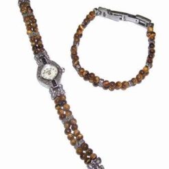 Set compus din ceas si bratara cu ochi de tirgru