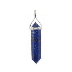 Pandantiv unisex din lapis lazuli in montura din argint
