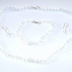 Set din argint cu cristale de opal