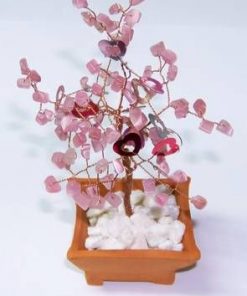 Copacel cu cristale de cuart roz - mediu