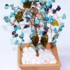 Copacel cu cristale de turcoaz, piatra soarelui bleumarin