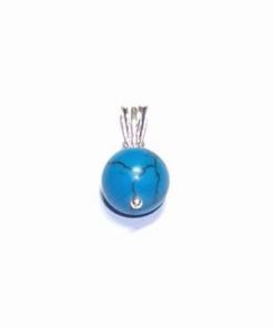 Spirala Reiki din argint si cristal de topaz blu !