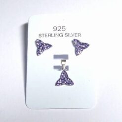 Set de bijuterii cu cristale Swarovski Elements rosii