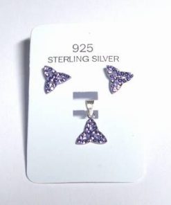 Set de bijuterii cu cristale Swarovski Elements galbene