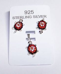 Pandantiv din argint cu cristale Swarovski