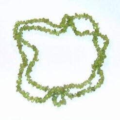 Colier din olivina - piatra mica, delicat