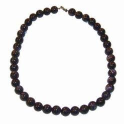 Colier din cristale de piatra soarelui bleumarin