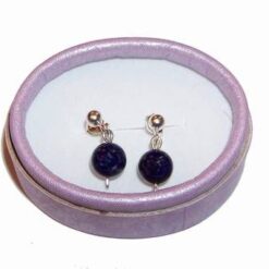 Cercei din argint cu sfere de lapis lazuli Cercei din argint cu sfere de lapis lazuli