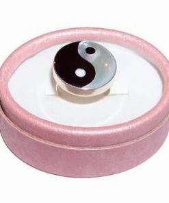 Inel din argint cu simbolul Yin-Yang
