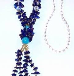 Bratara din lapis lazuli pe elastic