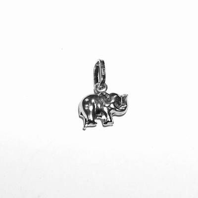 Pandantiv din argint, unisex - Elefantul Tenacitatii