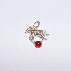 Pandantiv din argint cu cristal de chihlimbar