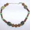 Bratara din obsidian, crisocol si crisopraz