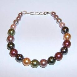 Bratara din perle de cultura cu inchizatoare din argint