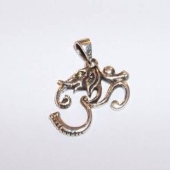 Simbolul Om/Tao din argint pe lant din argint - unisex