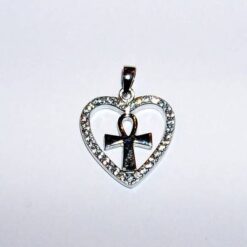 Pandantiv din argint cu strasuri - Cheia Egipteana