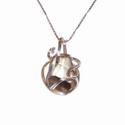 Set din argint cu cristal de cuart fumuriu