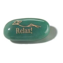 Cristal de aventurin cu simbol de relaxare